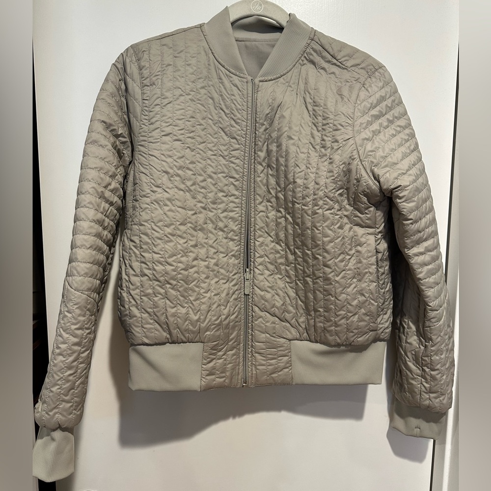 Lululemon Non-Stop Cottom Reversible Quilted Bomber Jacket